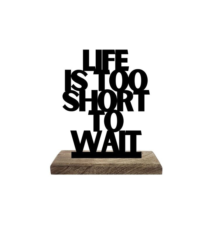 Short Life Big Moves Typography Showpiece - Set Of Two media 8