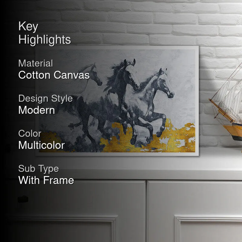 Equine Shades Wall Art with White Frame media 2