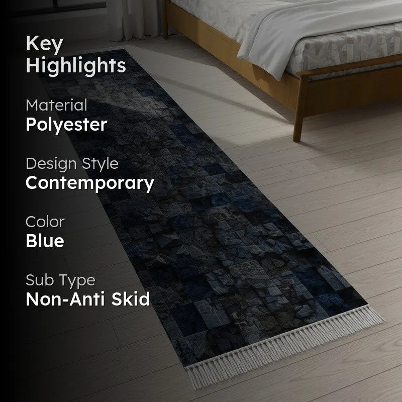 Blue Horizon 3D Plank Runner Rug media 2