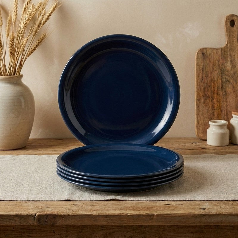 Sapphire Melamine Dinner Plates - Set of Six