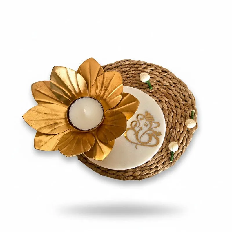 Pranika Tea Light Candle Holder - White media 4
