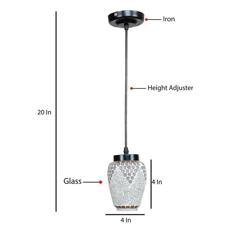 Indigo Moroccan Glass Ceiling Lamp media 7