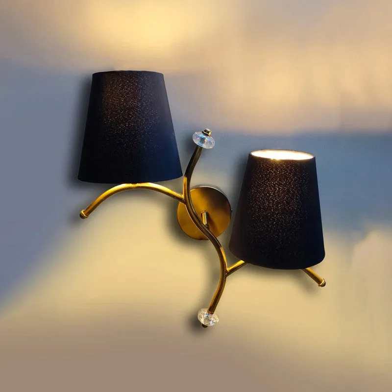 GlowStem Twin Cotton Wall Lamp - Black media 5