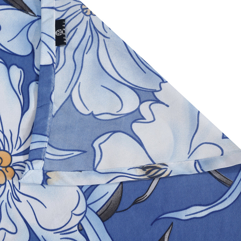 Frosty Petals Floral Bedsheet - 130 GSM media 7