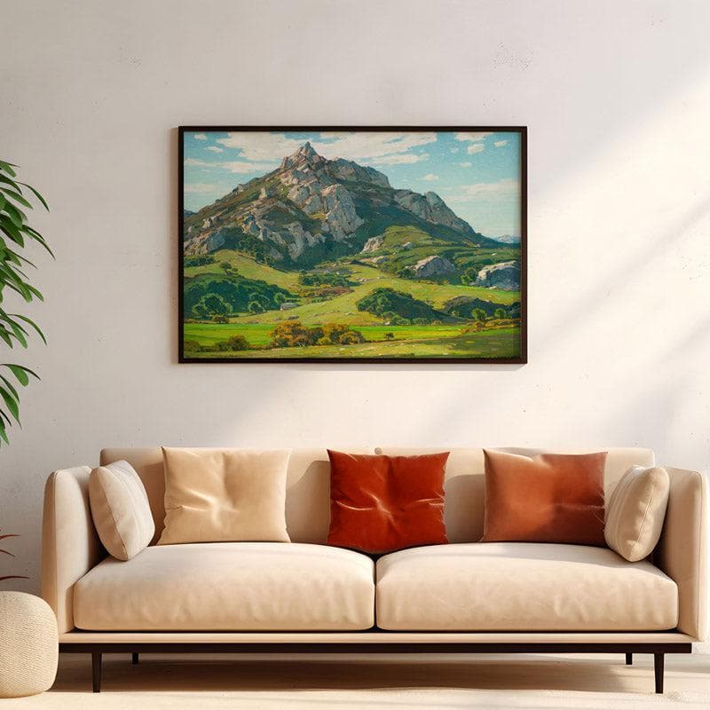 Where Nature's God Hath Wrought By William Wendt - Black Frame media 4