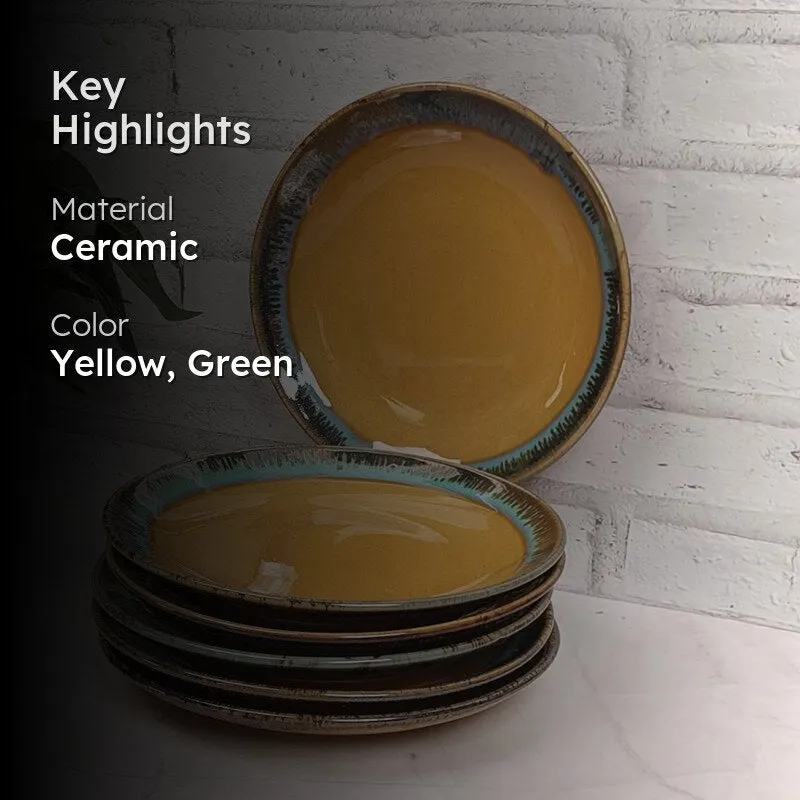 Porcelli Ceramic Quarter Plate - Set Of Six media 2