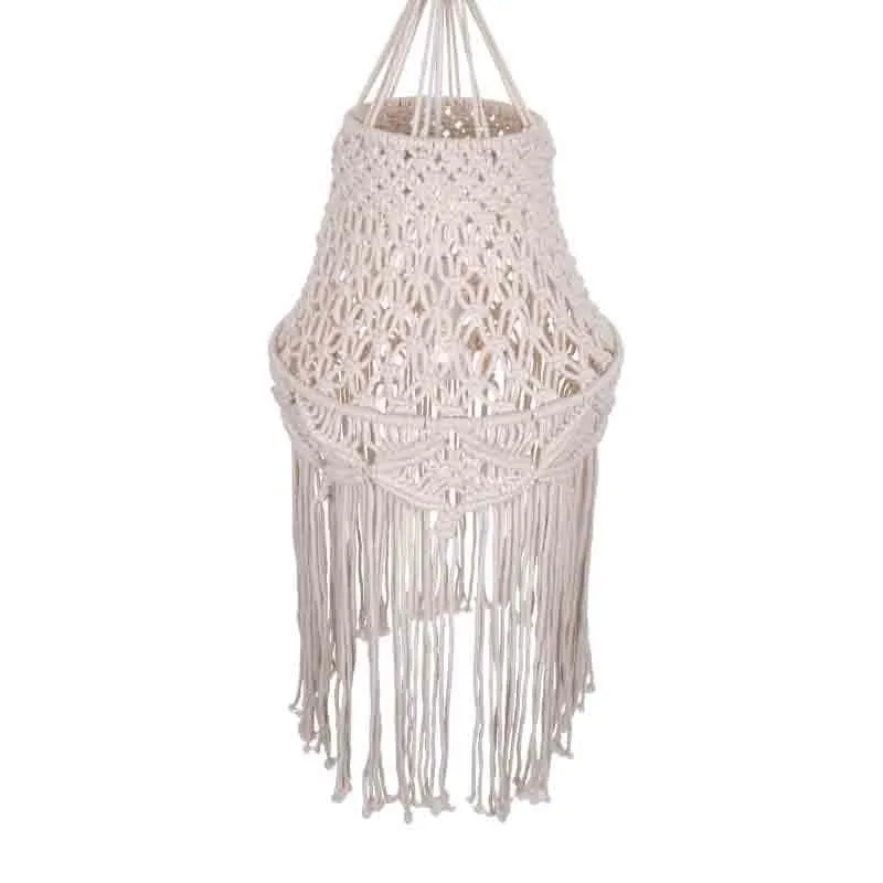 Sofia Macrame Cotton Ceiling Lamp media 5