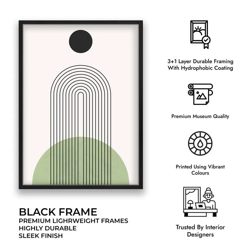 Quiet Horizon Canvas Wall Painting With Black Frame media 9