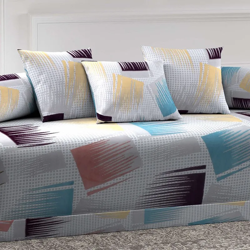 Modulyn Printed Diwan Set - Six Piece Set media 4