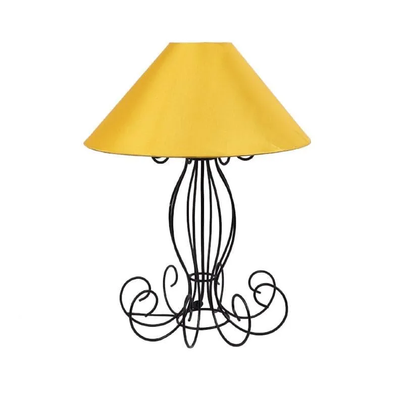 Sunglow Kaito Fabric Table Lamp - Yellow,Black media 4