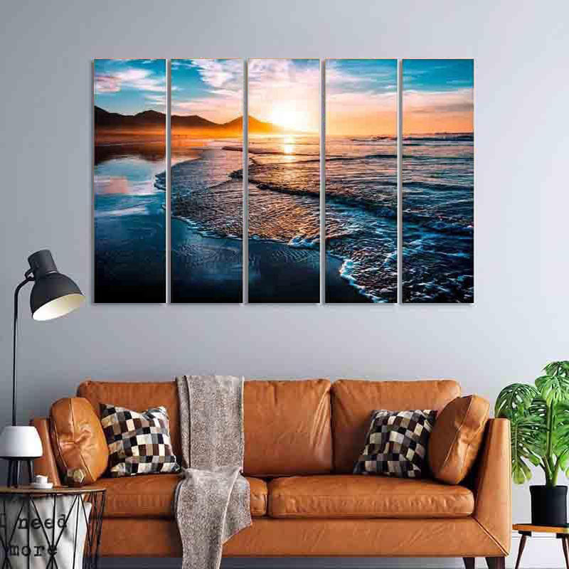 Waves Wall Art - Set of Five