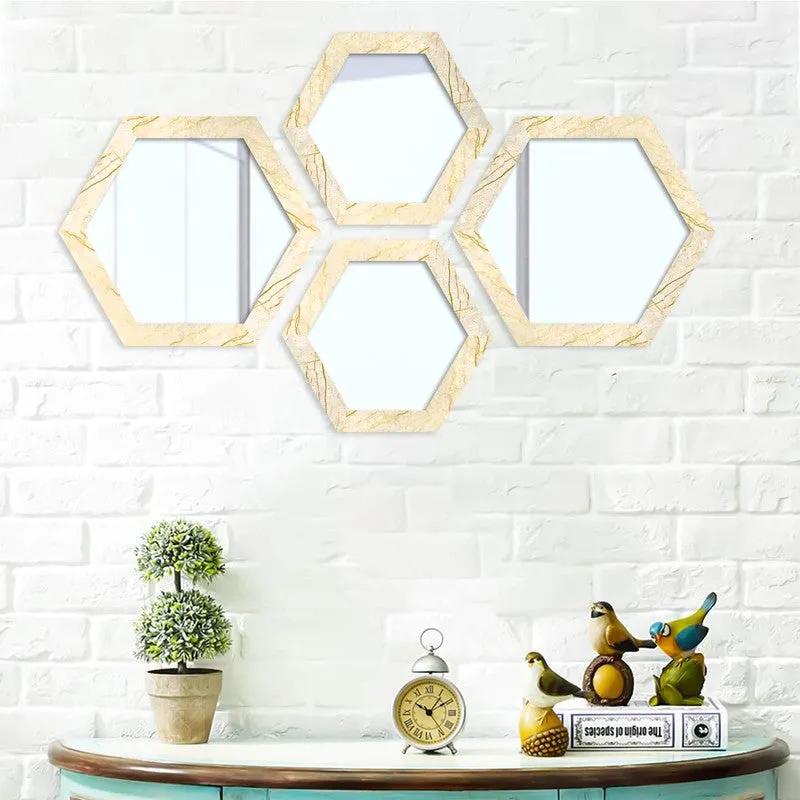 Monotri Wall Mirror With PVC Frame - Set Of Four media 5
