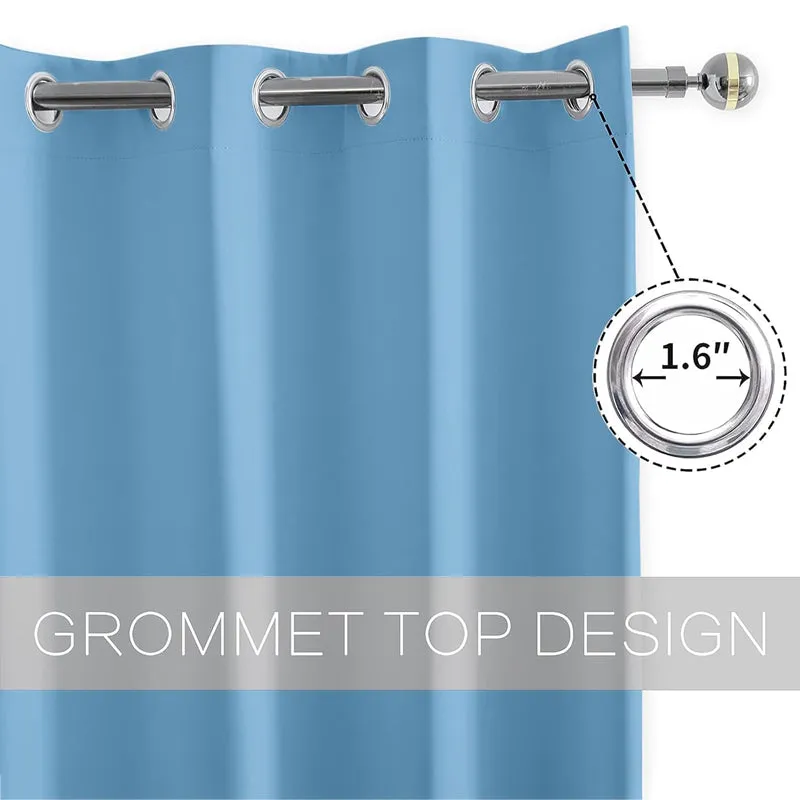 Vienna Pleated Curtain Valance (Sky Blue) - Set Of Two media 4