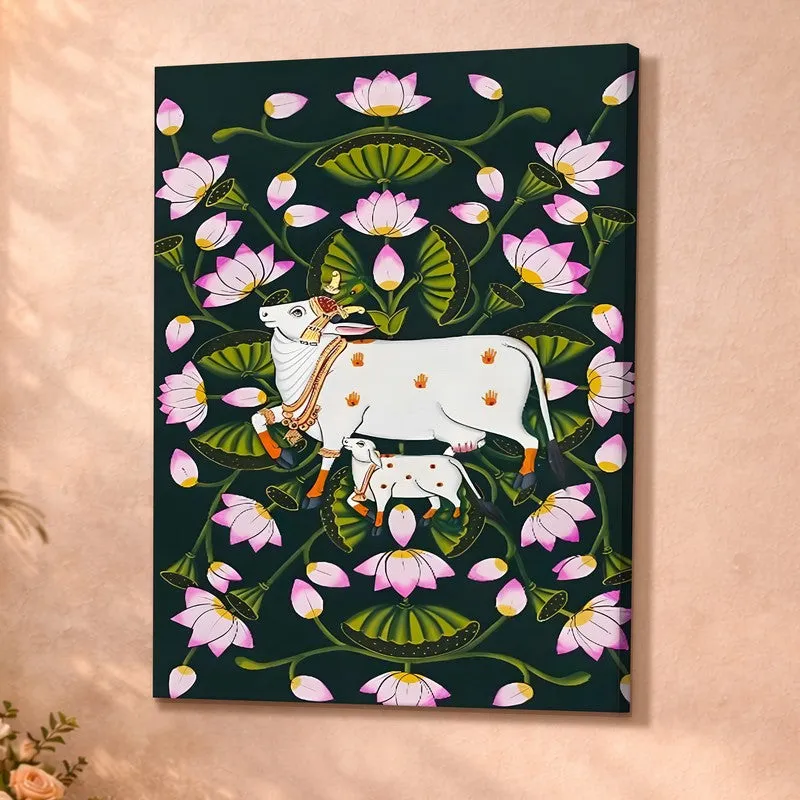 Kamadhenu Bloom Canvas Wall Art & Paintings media 4