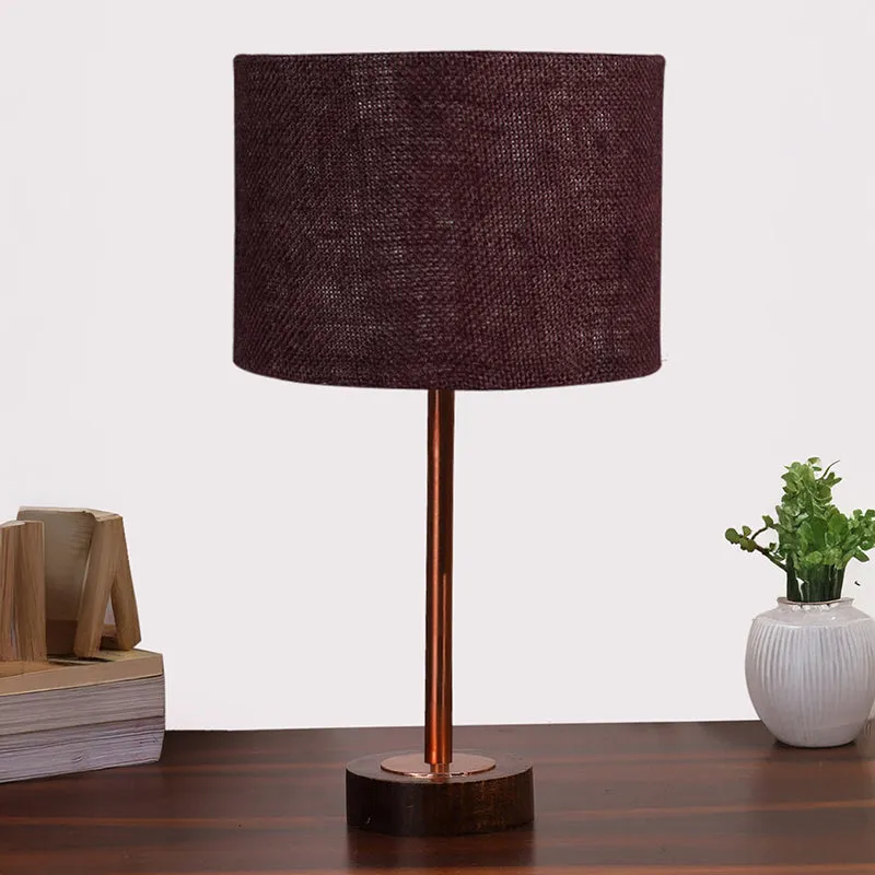 Sienna I Rodin Wooden Table Lamp - Brown,Copper media 3