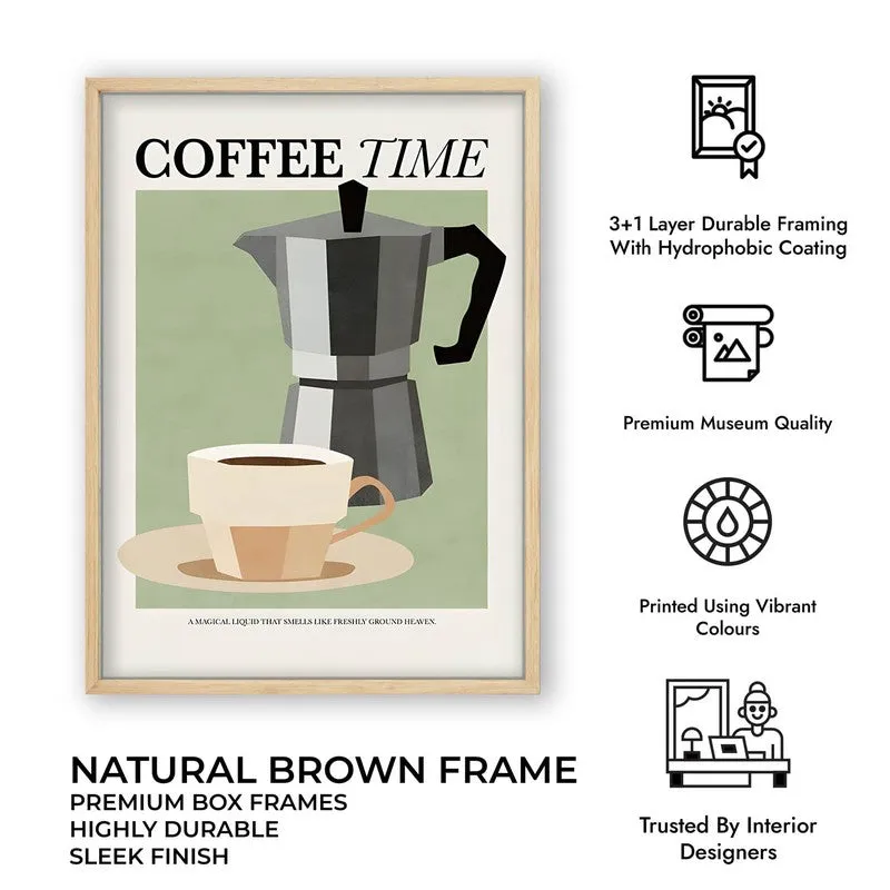 Coffee Bliss Archival Canvas Wall Art - Brown media 11