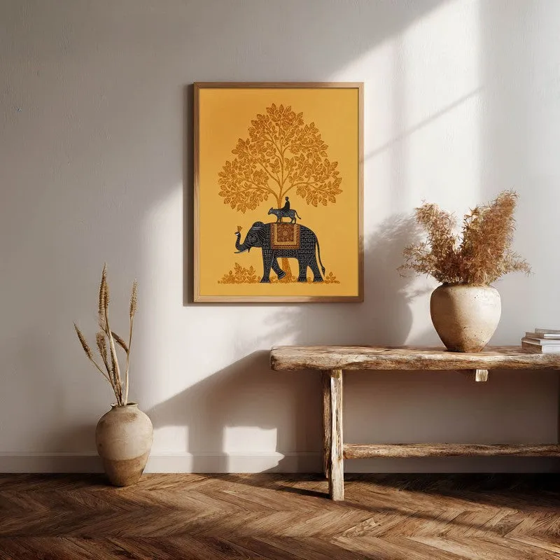 Vanraj Canvas Wall Painting With Brown Frame media 8