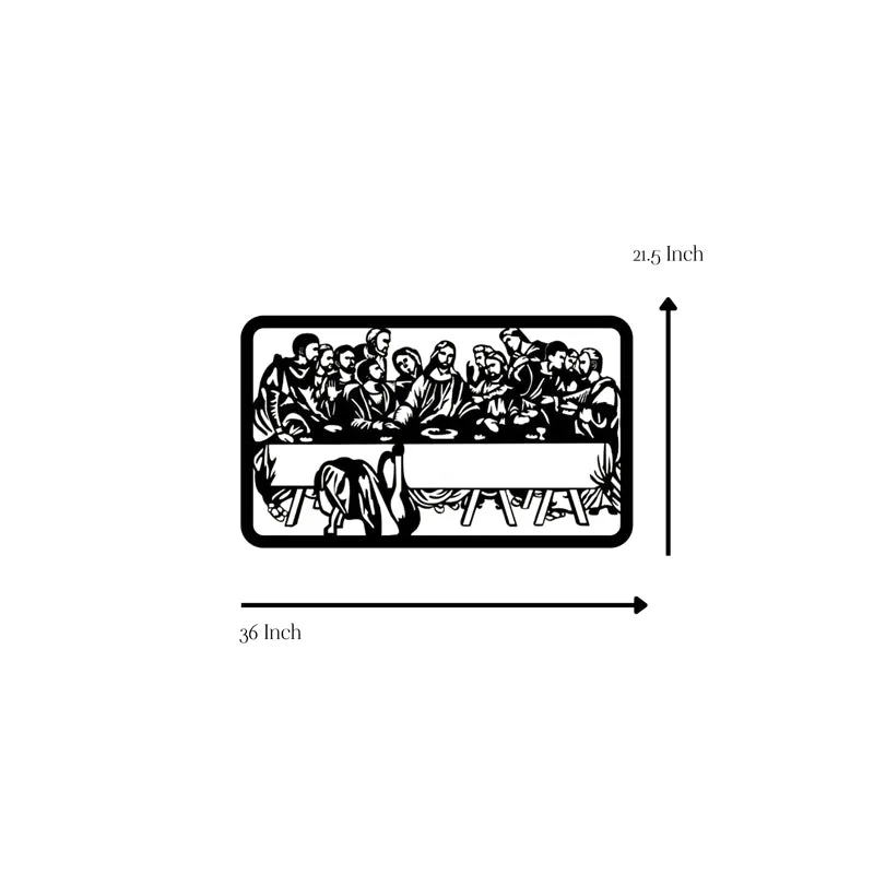 The Last Supper Silhouette Iron Wall Accent media 5