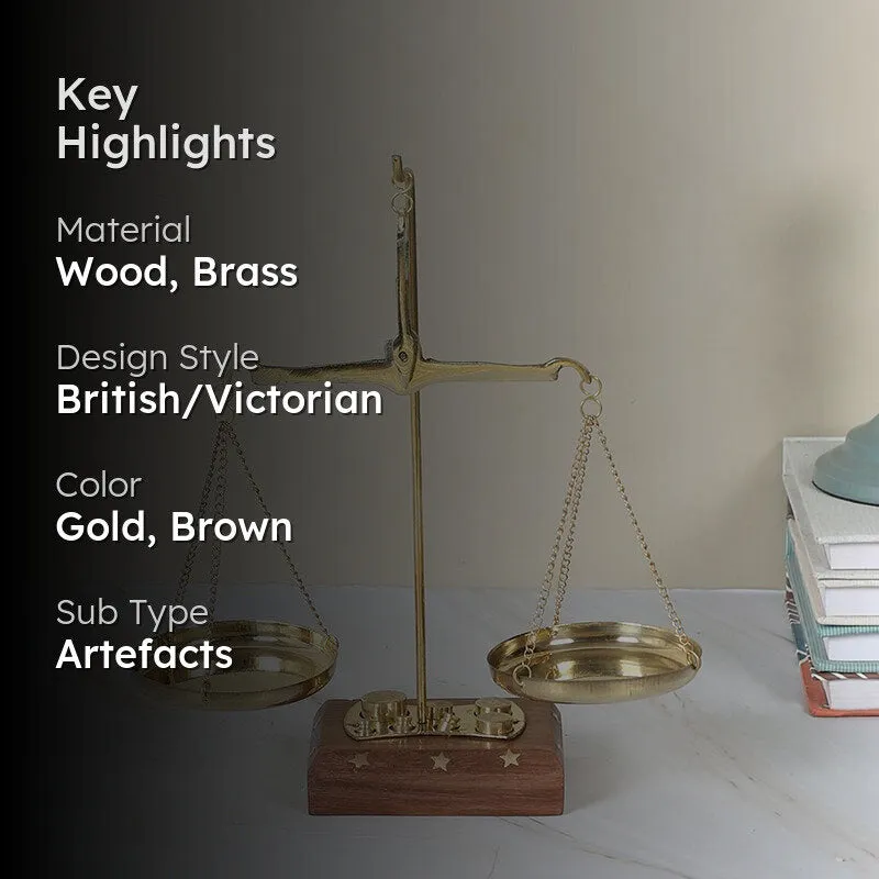 Vintage Scales Brass Showpiece media 2