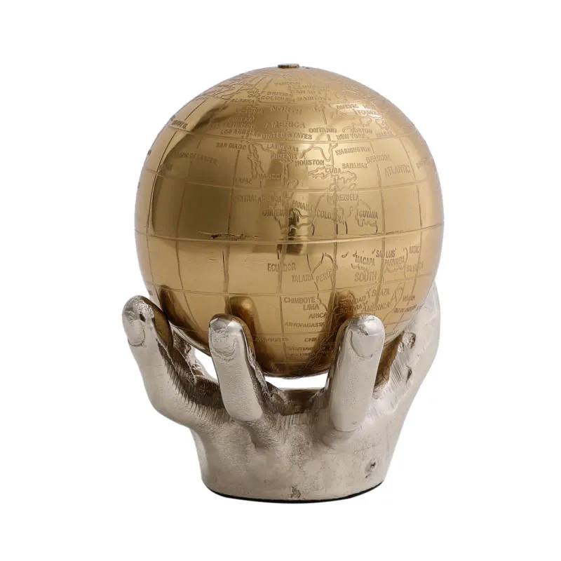 Angelic Grip Globe Aluminum Showpiece media 6