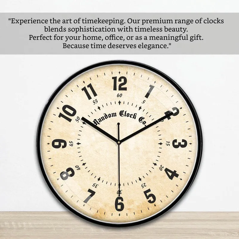 Antiqua Premium Silent Sweep Wall Clock - Beige media 6