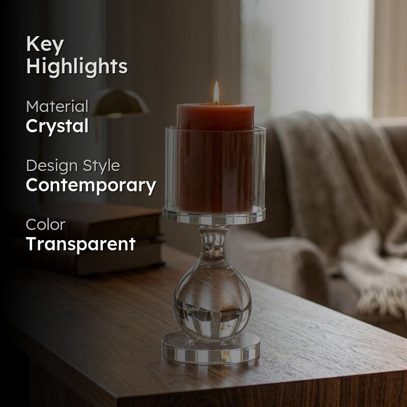 Celestique Light Crystal Candle Holder media 2