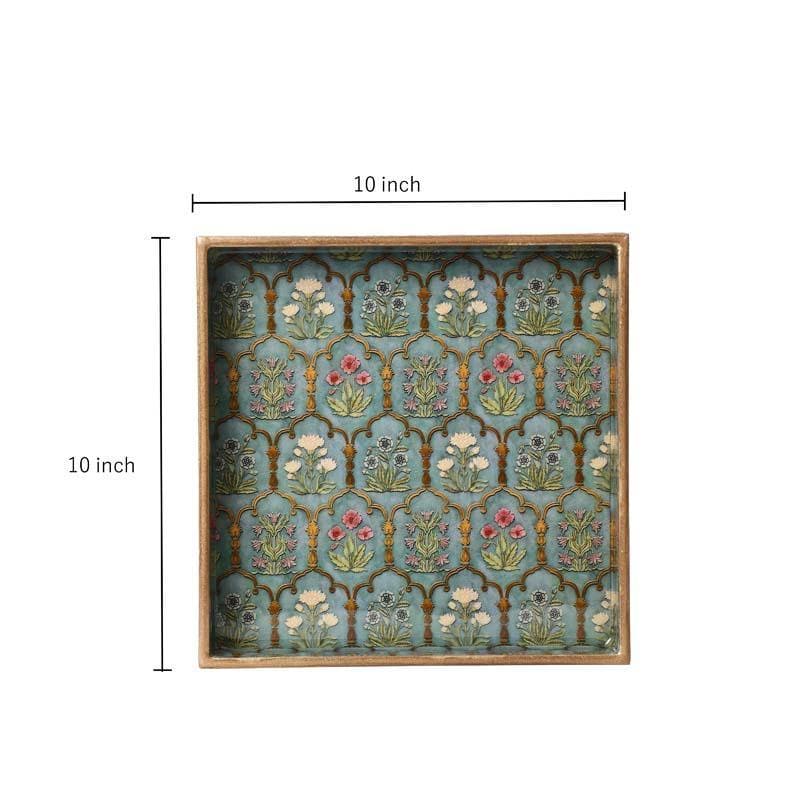 Fleur Jharokha Square Serving Tray media 5