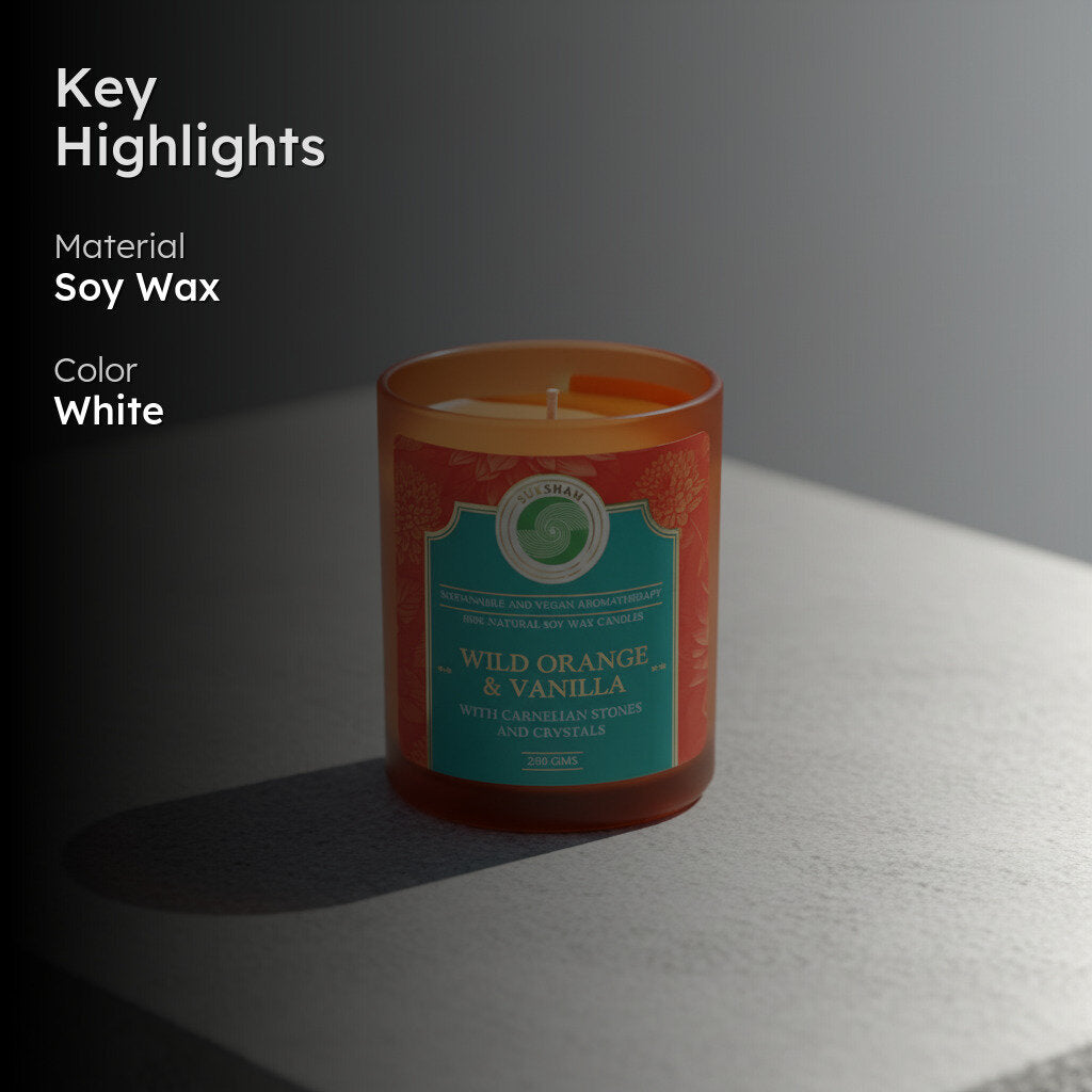 Enchanta Wild Orange and Vanilla Scented Candle media 2
