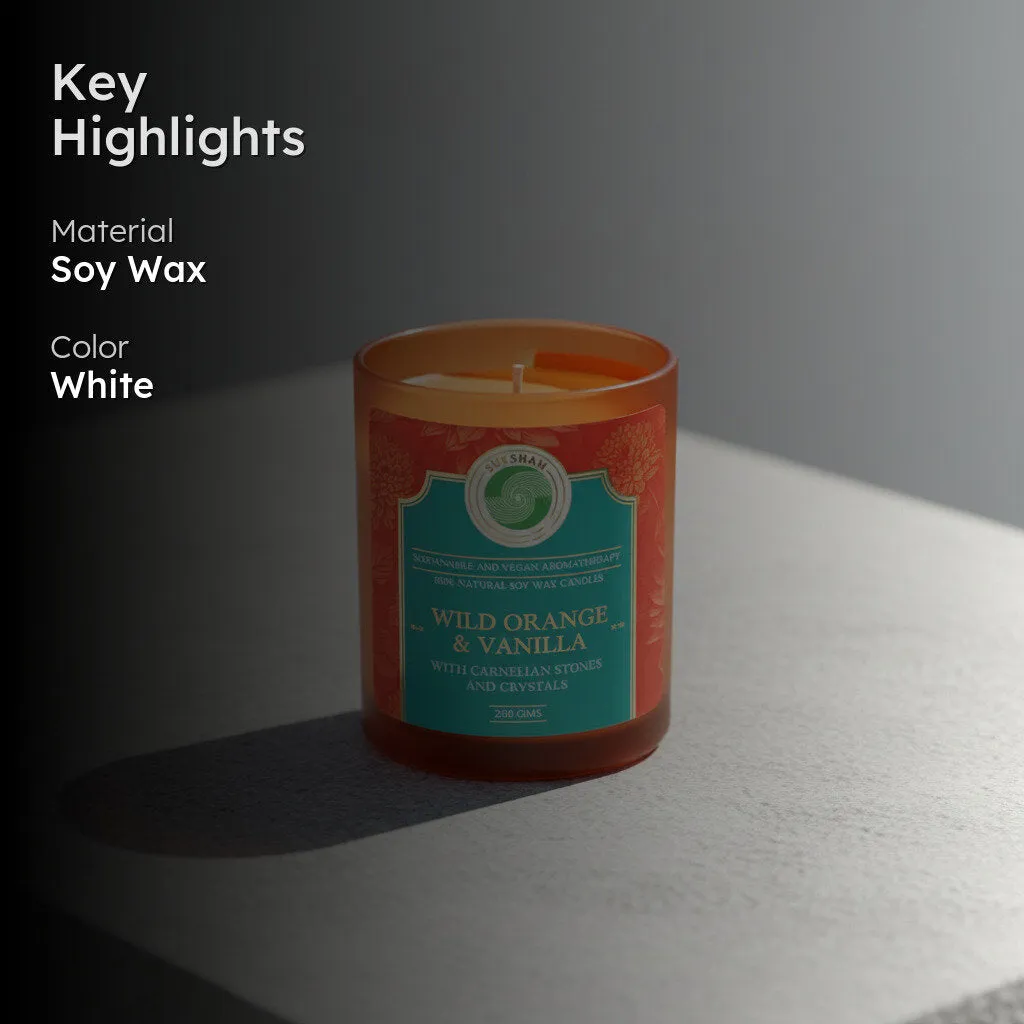 Enchanta Wild Orange and Vanilla Scented Candle media 2