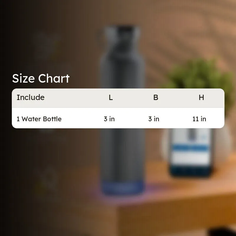 Hot & Cold Mate Smart Water Bottle - Grey (600 mL) media 7