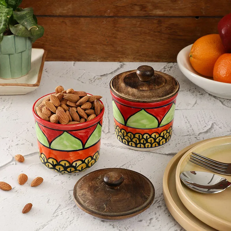 Merle Ceramic Jar (300 mL Each) - Set Of Two media 3