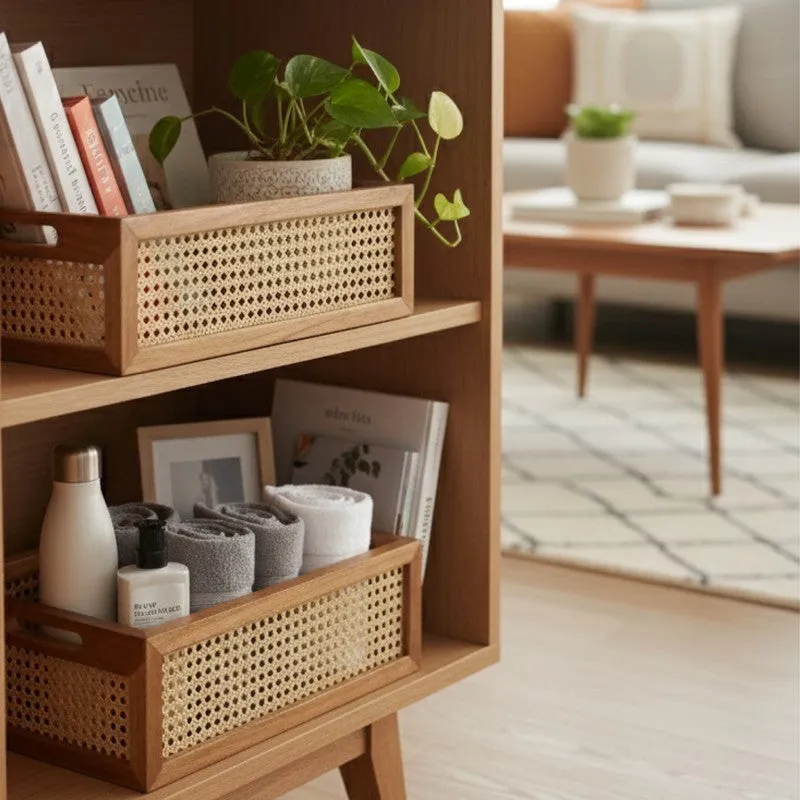 WoodCraft Teak Wood Storage Basket - Set of Two media 7