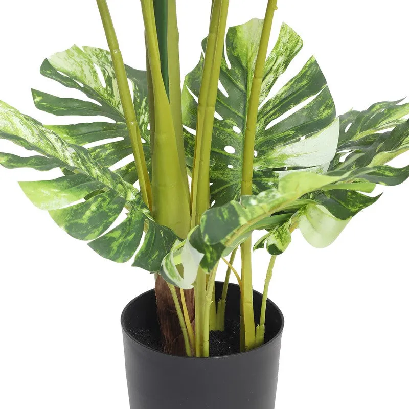 Botanical Bliss Artificial Plant With Black Plastic Pot - 3.9 ft media 6