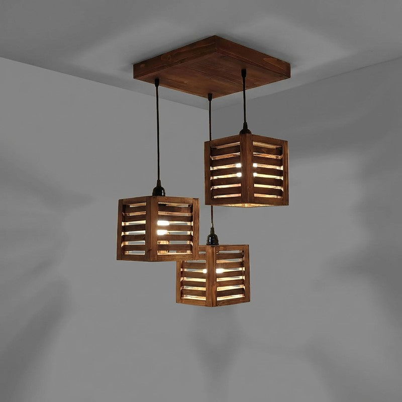 Ankaa Cluster Wooden Ceiling Lamp media 6