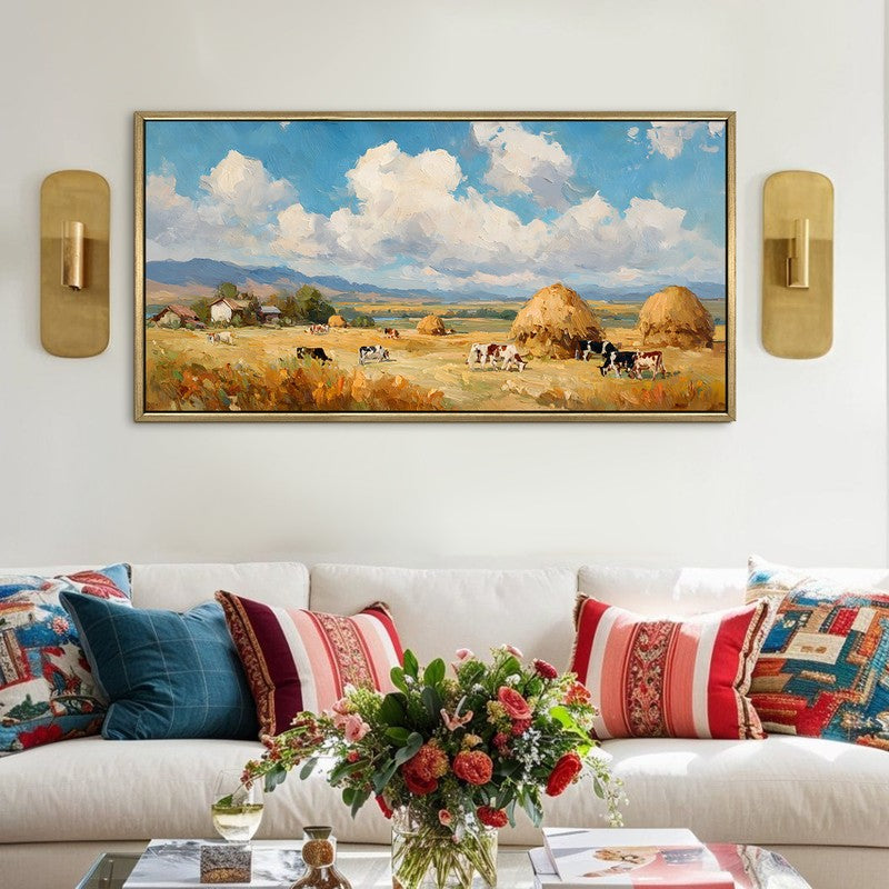 Haylight Canvas Wall Painting With Frame