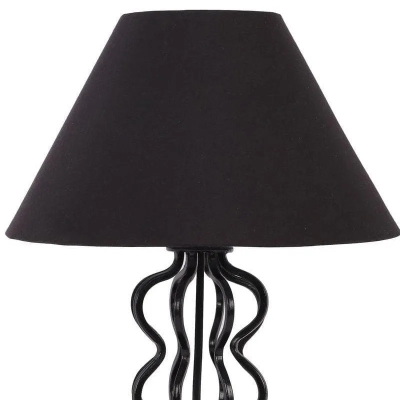 Iggly Wiggly Fabric Table Lamp - Black media 6