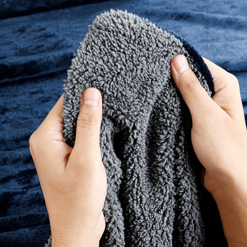 Casselle Reversible Blanket - Navy Blue media 6