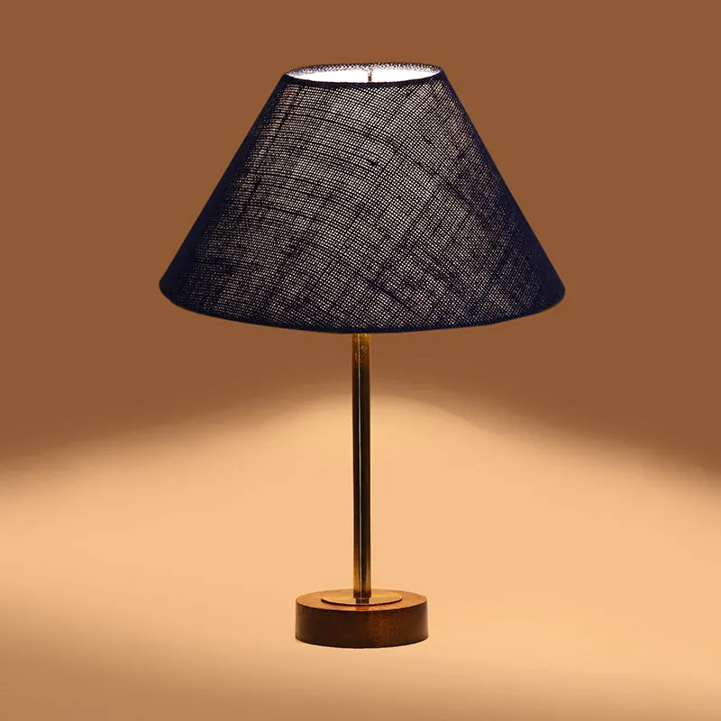 Sienna II Rodin Wooden Table Lamp - Blue,Gold,Brown media 6