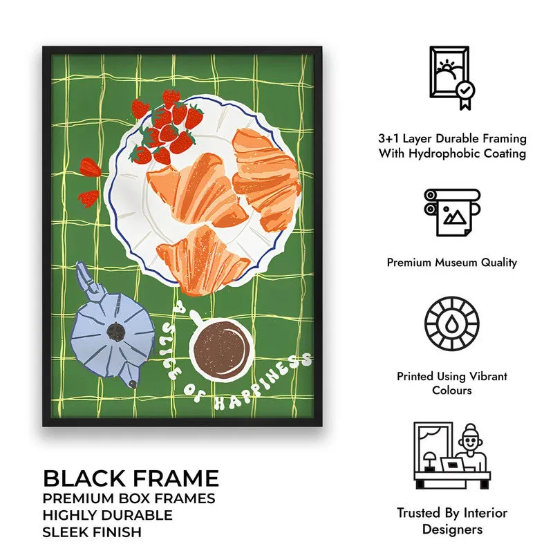 Olive Dining Archival Canvas Wall Art - Black media 9