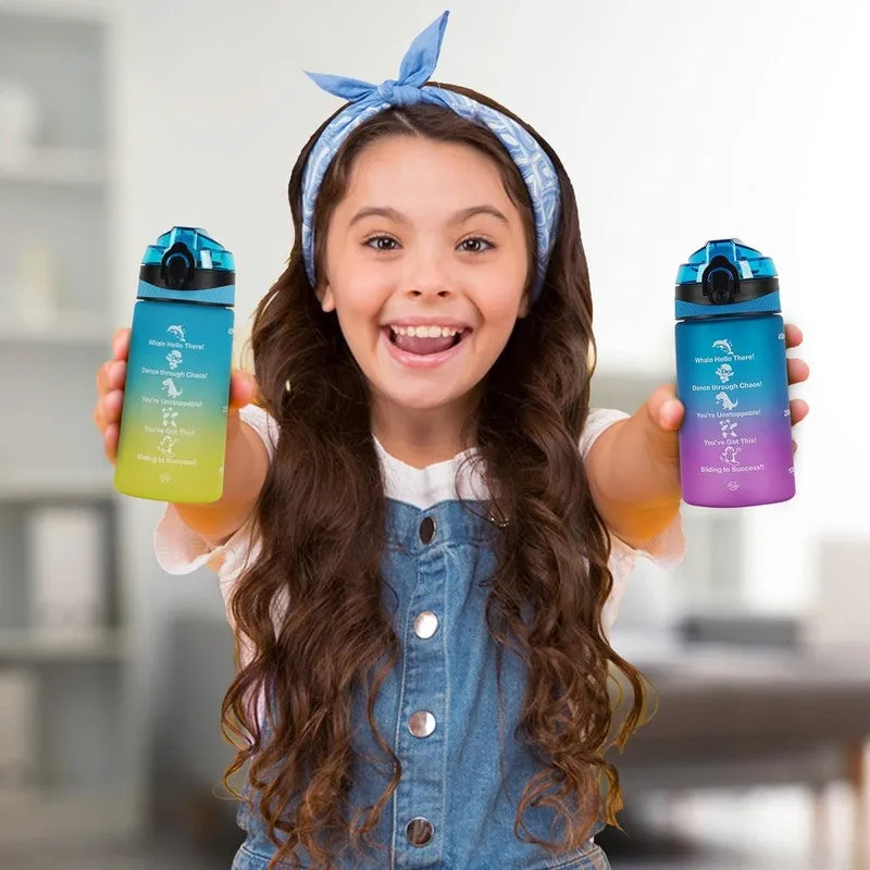 Solara Flexsip Plastic Water Bottle (500 mL) - Blue,Purple media 8