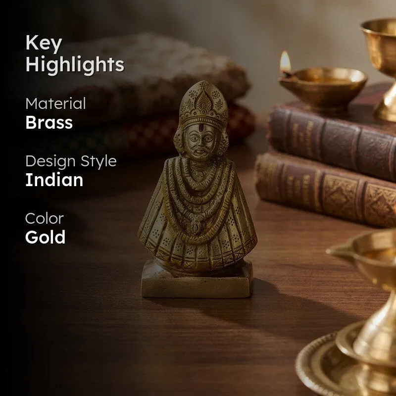 Khatu Shyam Ji Divine Brass Idol media 2