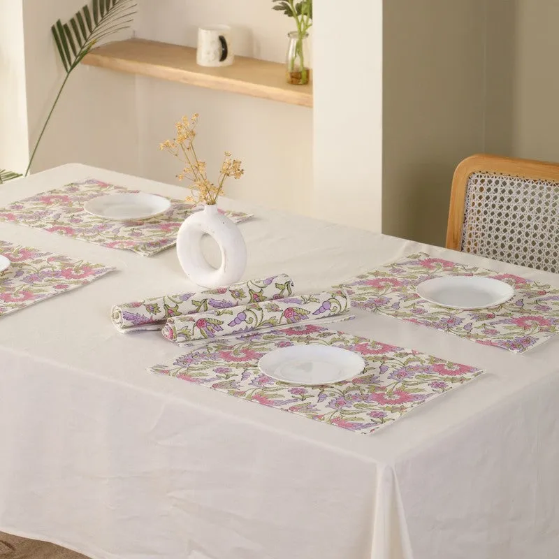 Botanical Bliss Canvas Table Mats - Set Of Six media 7