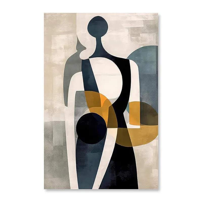 Fragmented Harmony Canvas Abstract Wall Art media 5