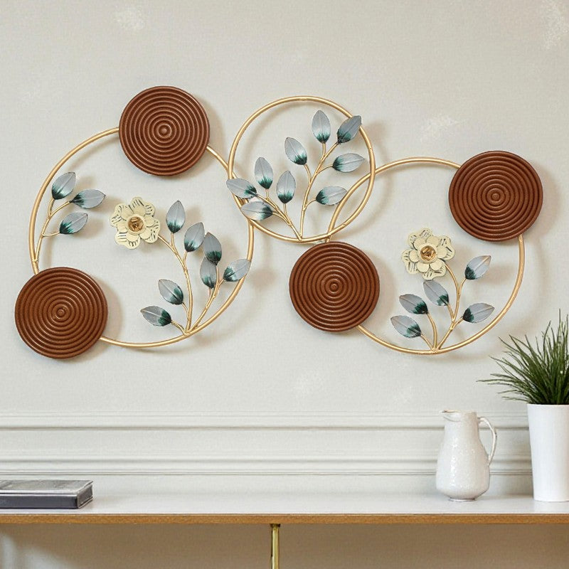 Floral Harmony Metal Wall Accent