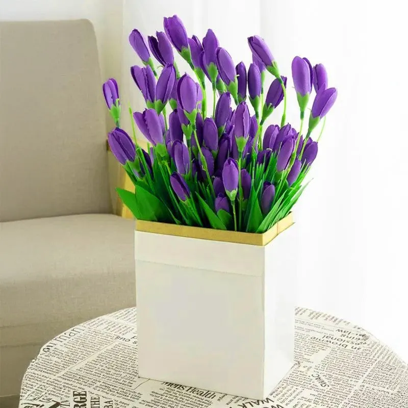Vibrant Faux Flowers (Purple) Long-Lasting Beauty media 1