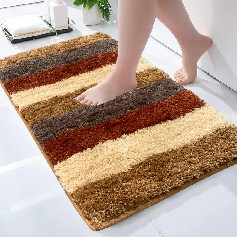 Jericho Luxe Bath Mat - Cinnamon Brown media 1
