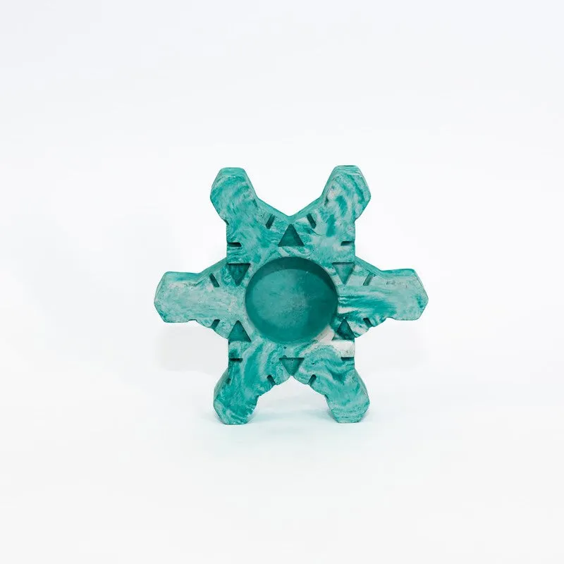 Starry Glow Candle Holder - Green media 4