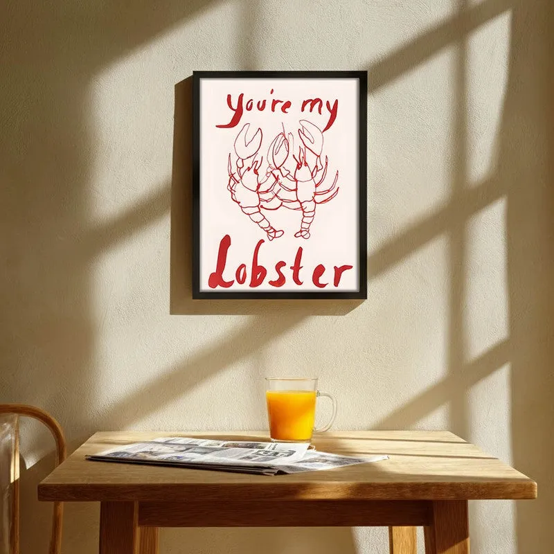 Lobster Studio Archival Canvas Wall Art - Black media 1