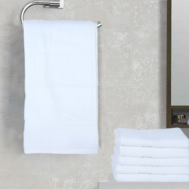 Miorah Hand Towel (White) - Six Piece Set