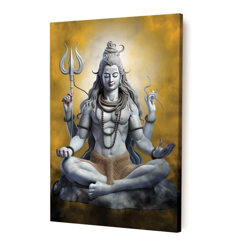 Lord Shiva Grace Canvas Wall Painting media 4